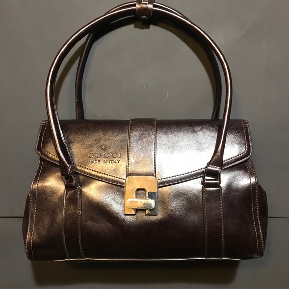 Gucci Handbags - Vintage GUCCI Bag Brown Leather New 100% Authentic